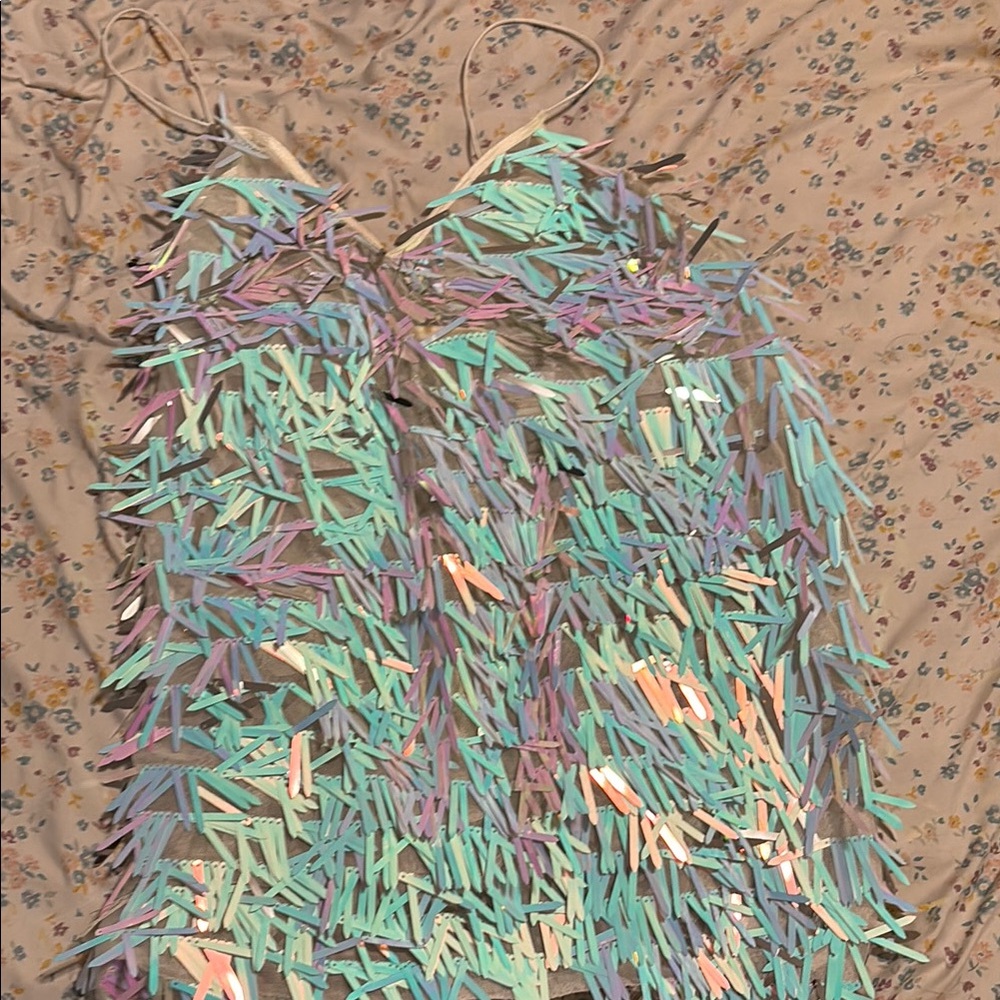 Colorful Fringe Dress